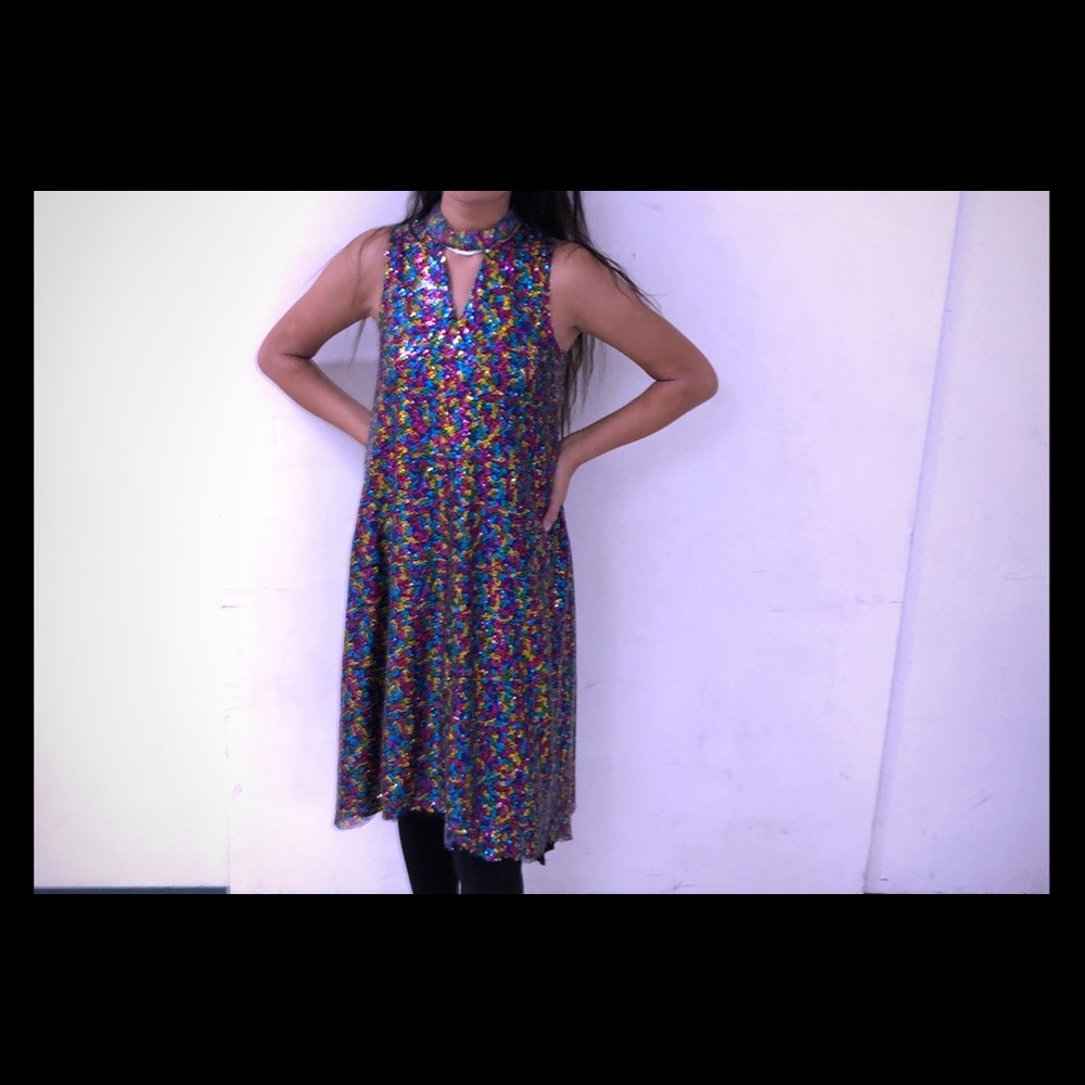 Colorful Sequin Dress
